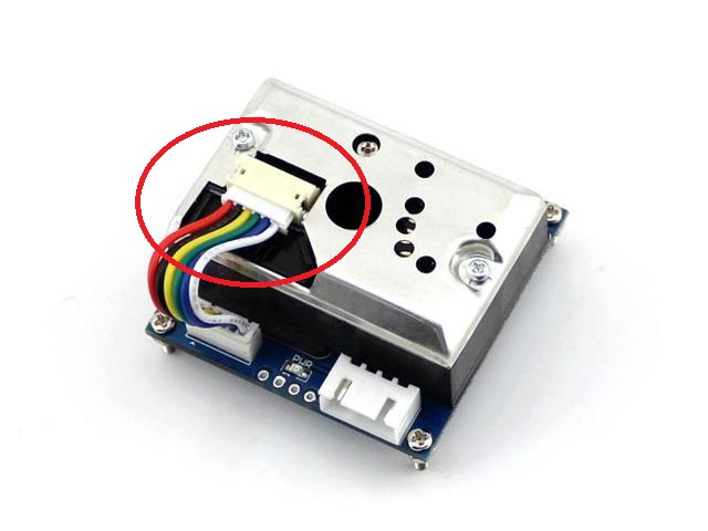 Connection between the sensor and the PCB