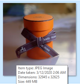 File size JPG