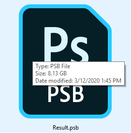 File size PSB
